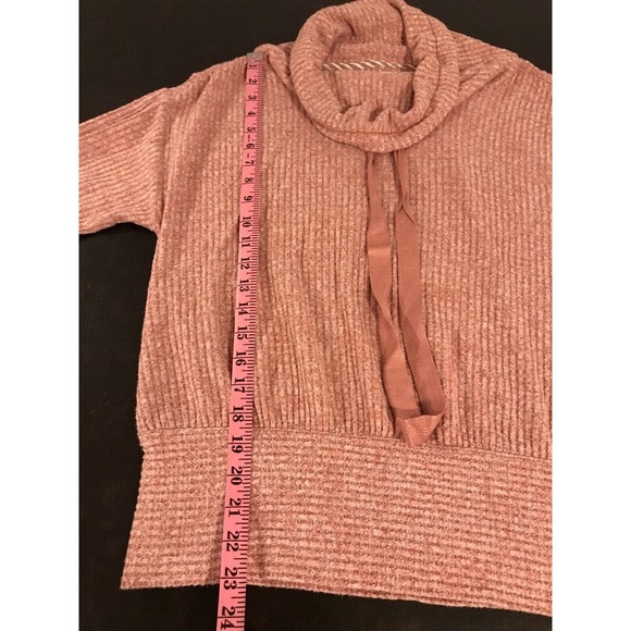 Anthropologie Saturday Sunday Whistler Pink Cowl Neck Pullover - Size Medium - Picture 5 of 10